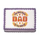 Best Dad In The World Edible Icing Image